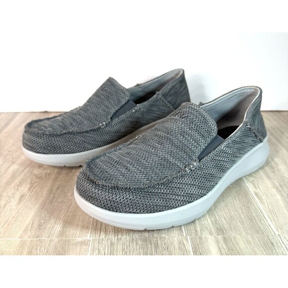 Ariat Shoes Mens size 9.5 D Hilo 360 Heather Gray Charcoal Slip On casual Loafer - Picture 6 of 11